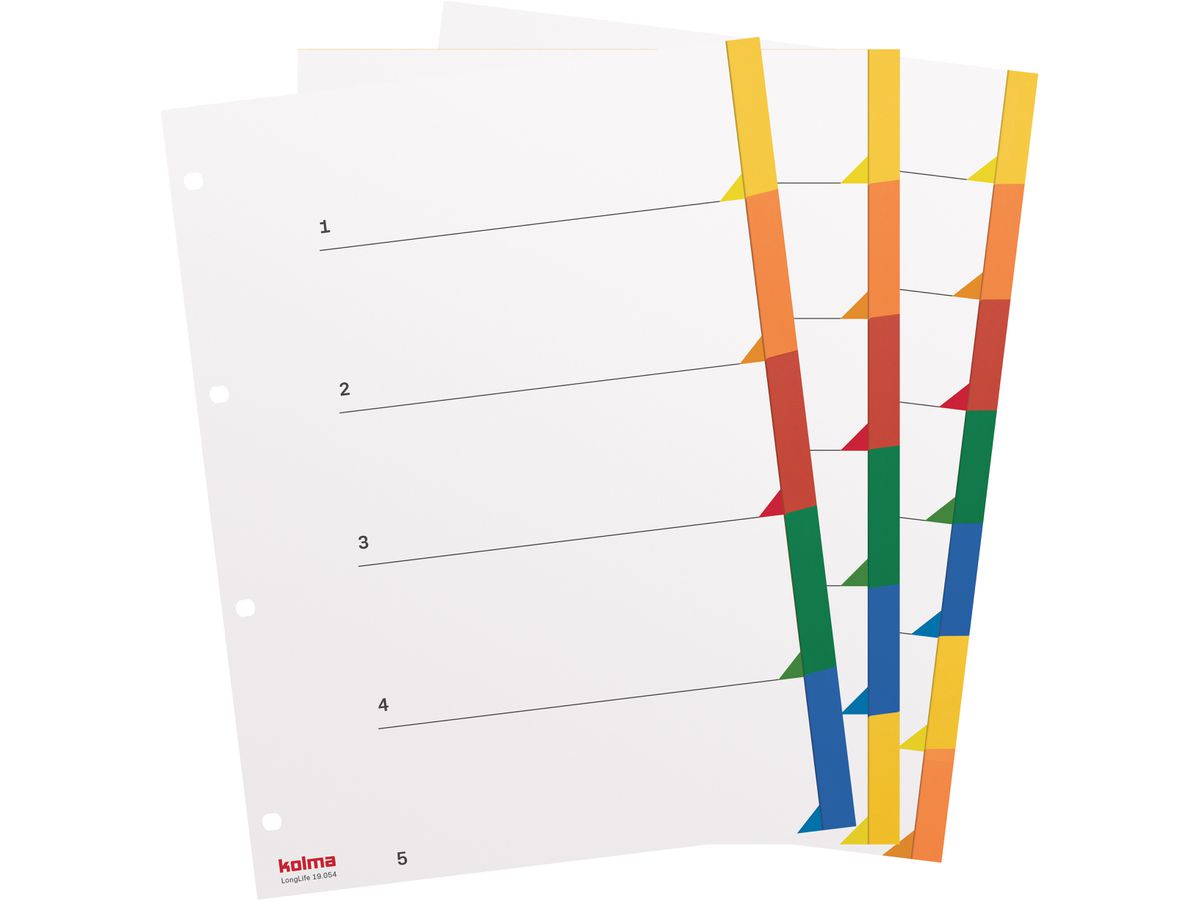 KOLMA Registro LongLife A4 19.074.20 multicolore 7 pzi (7611967190494)