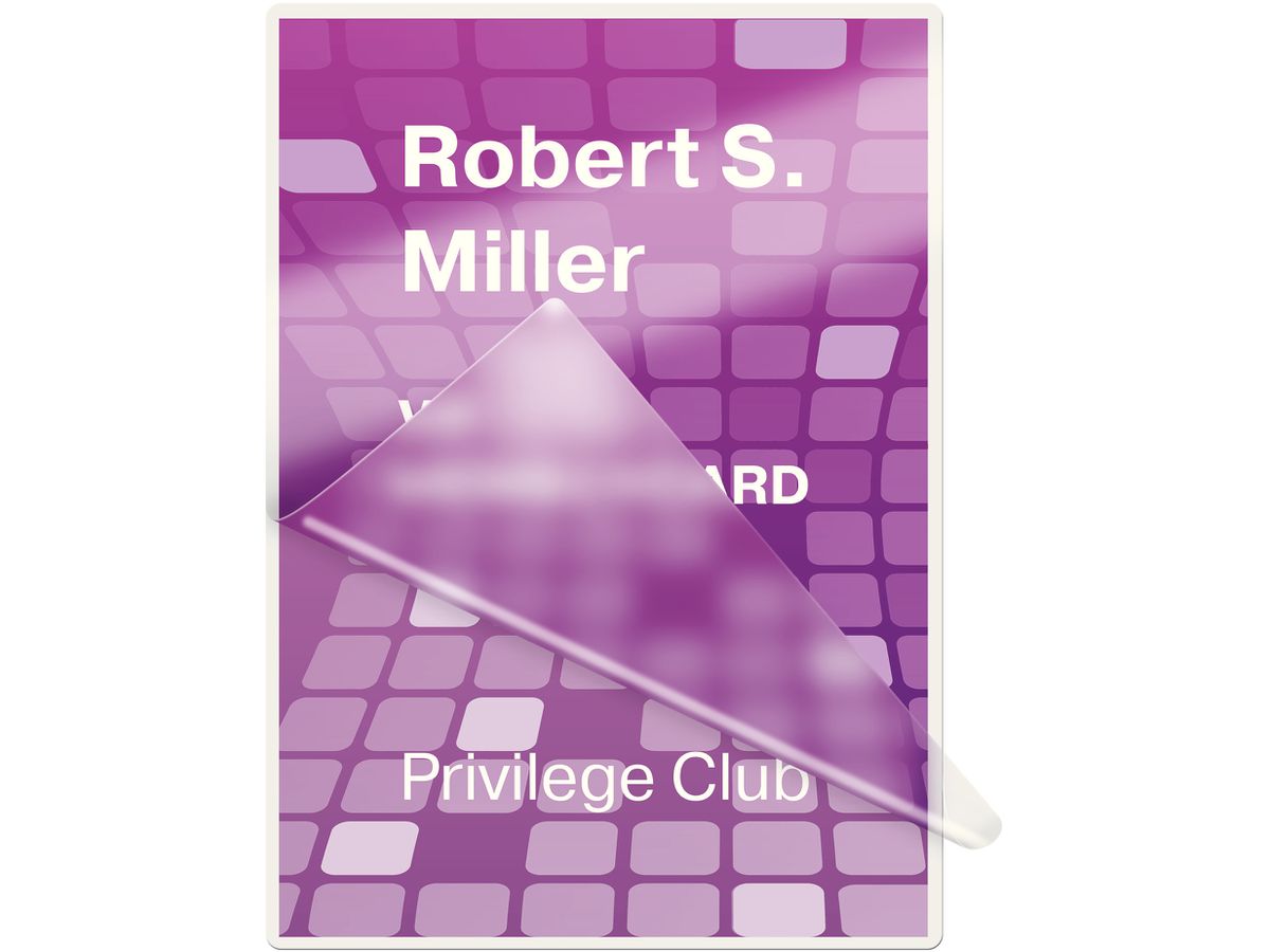 LEITZ Laminiertasche 60x90mm 73690002 glanz, 125my 100 Stk (4002432377107)