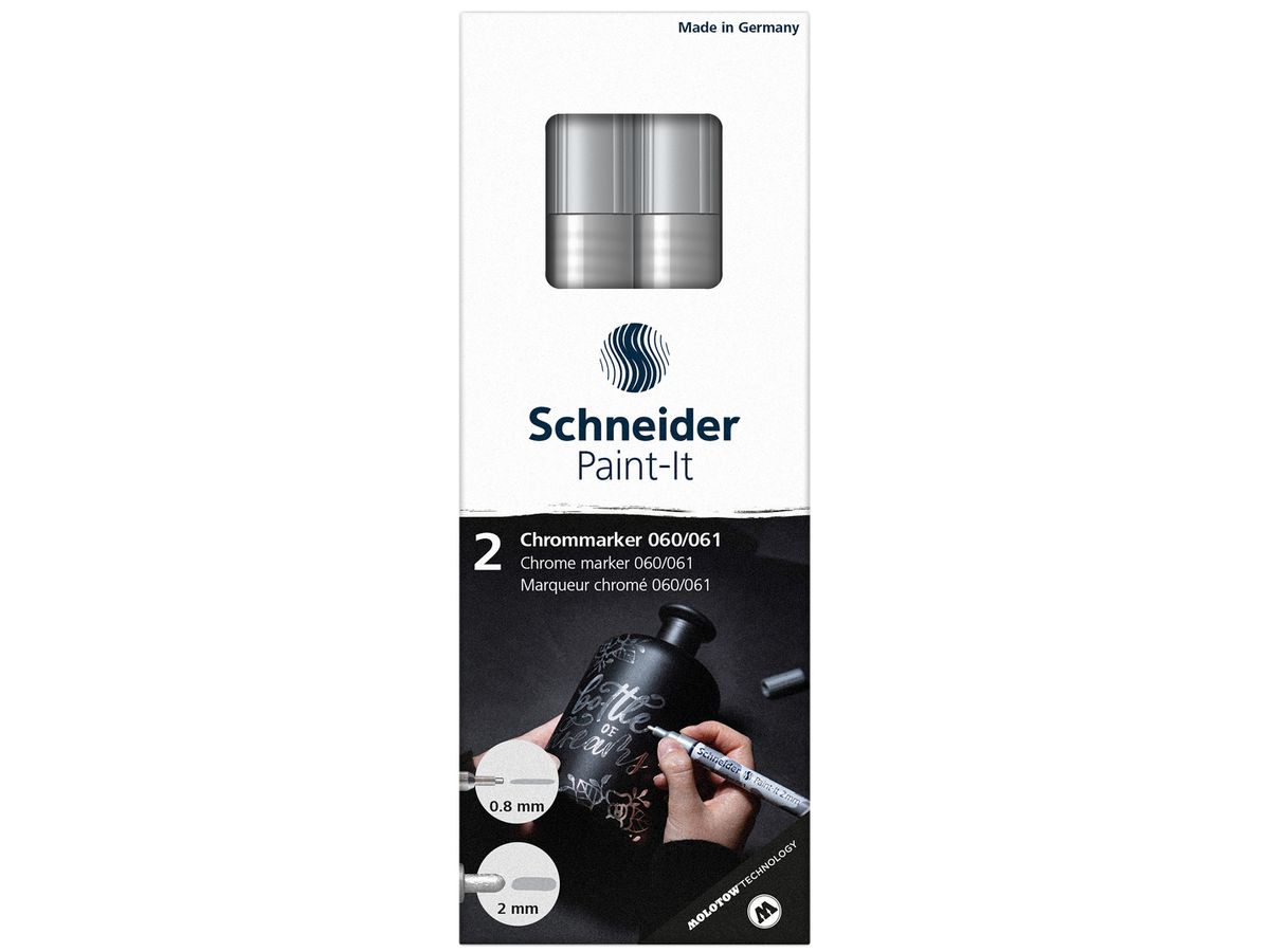 SCHNEIDER Marqueur chromé Paint-It E-2 ML06011501 2 er Set 0.8/2mm (4004675163554)