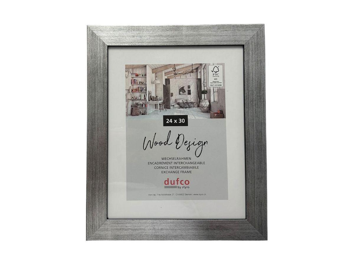 DUFCO Cadre bois 24x30cm 1610.80070 Larisis argent (7612176081993)