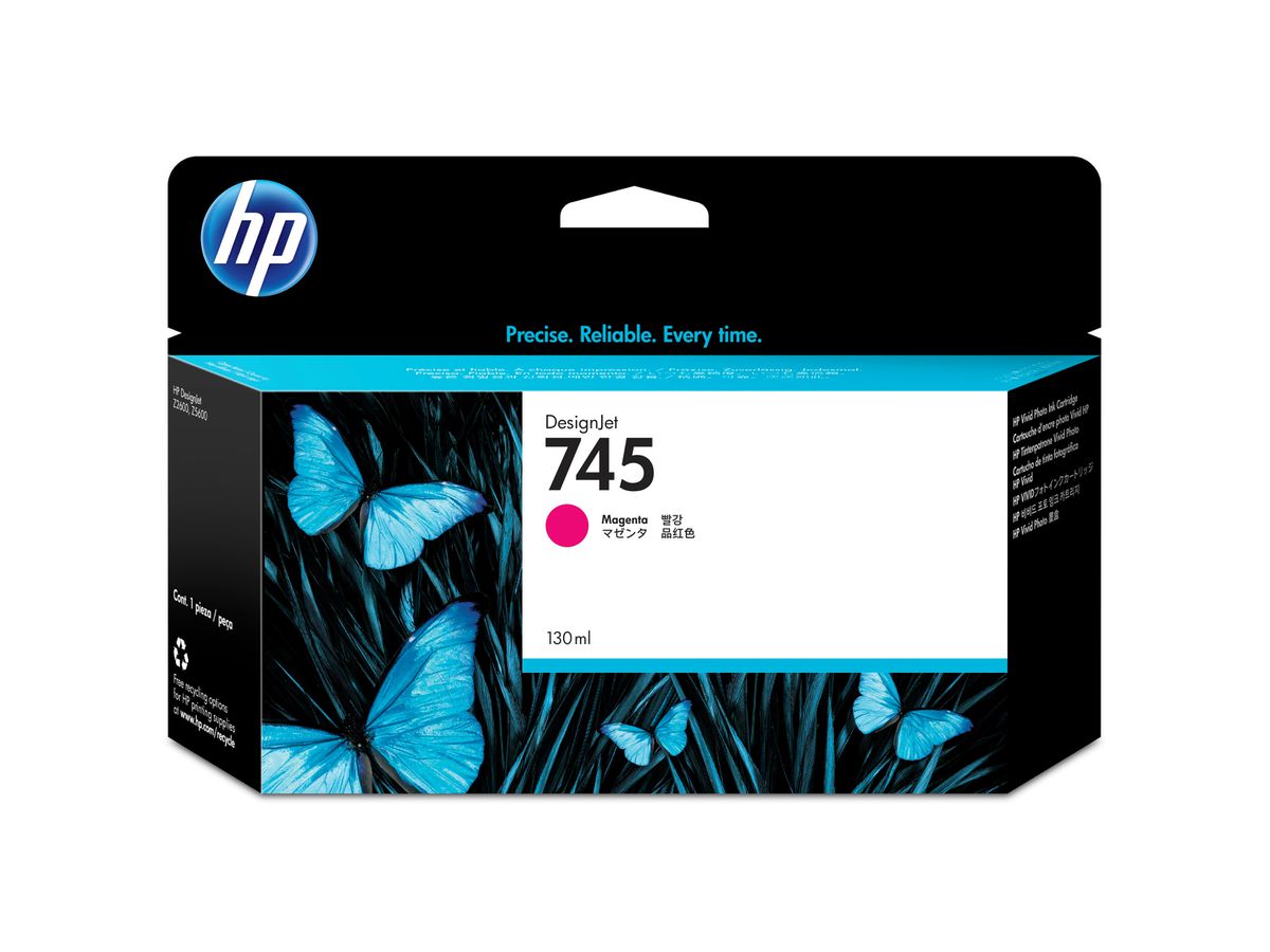HP Tintenpatrone 745 magenta F9J95A DesignJet Z5600 130ml (0725184104589)