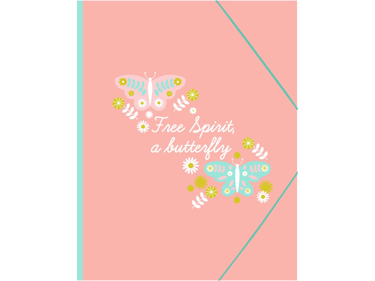 ANCOR Gummibandmappe A4 118049 B'LOG BUTTERFLIES (5604730118049)