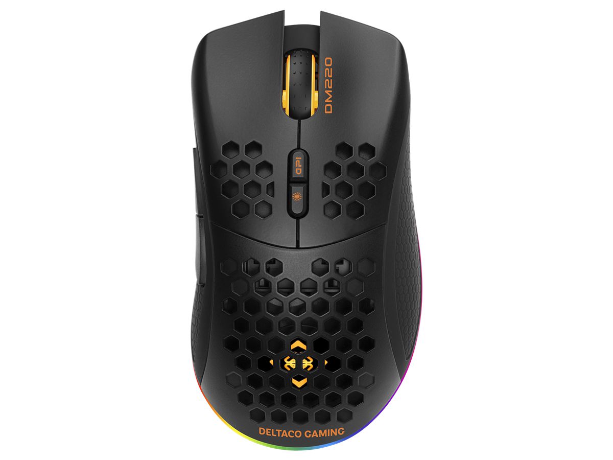 DELTACO Lightweight Gaming Mouse,RGB GAM-120 Wireless, Black, DM220 (7333048050601)
