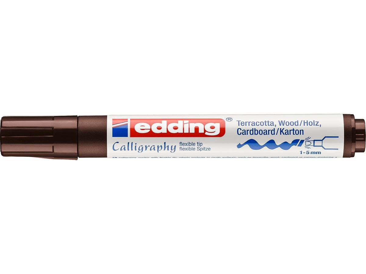 EDDING Permanent Marker 1455 1-5mm 1455-18 marrone (4004764927166)