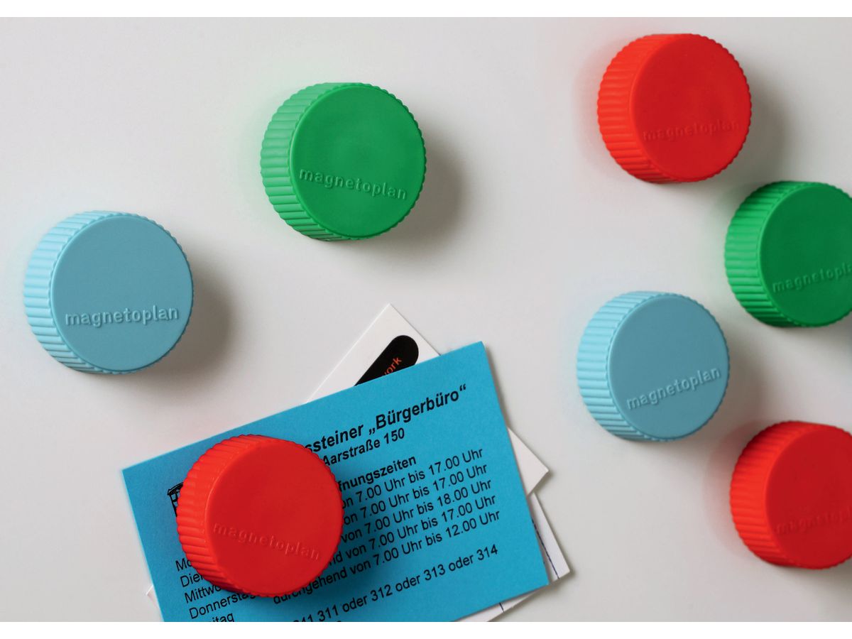 MAGNETOPLAN Supp. Calamita Discofix Magnum 1660012 nero, ca. 2 kg 10 pezzi (4013695010809)