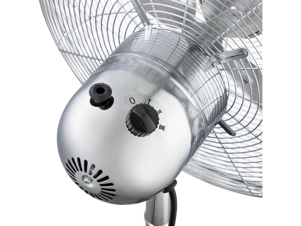 TRISTAR Ventilatore a piantana 40cm VE-5804 cromo (8713016096531)