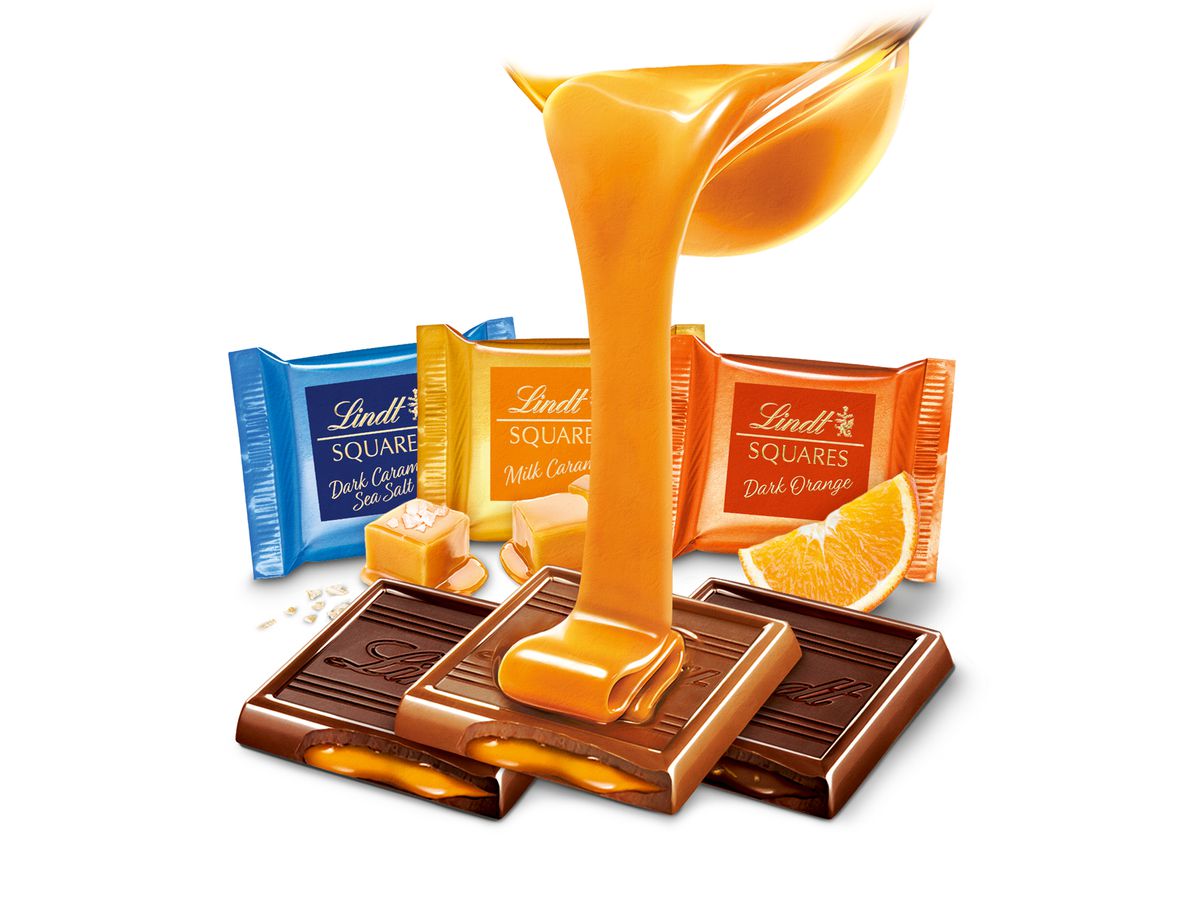 LINDT Squares Pralinés 461171 Assortito 250g (7610400095051)