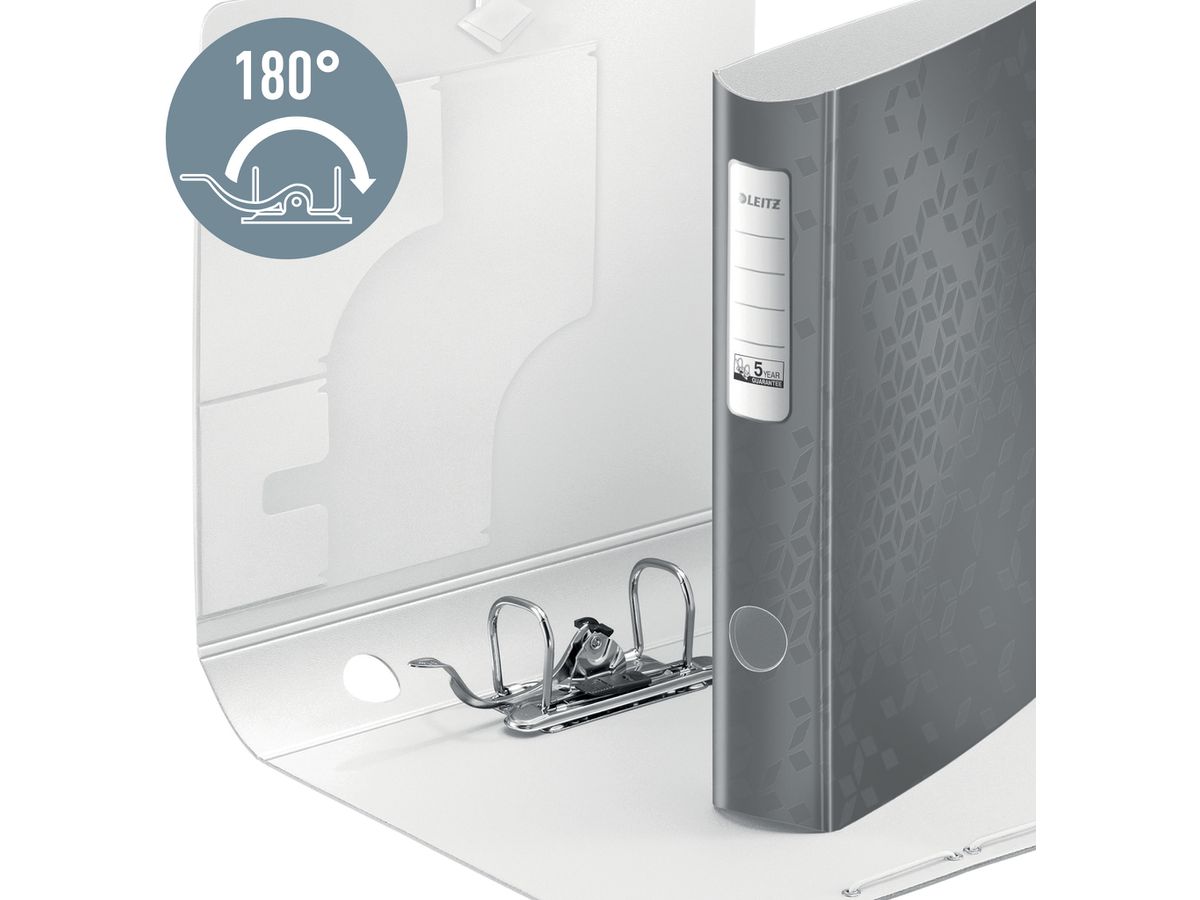 LEITZ Raccoglit. WOW Act. 180° 6.5cm 1107-00-26 rosso A4 (4002432135028)