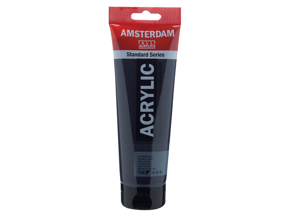 AMSTERDAM Colore acrilici 250ml 17127080 giallo payne 708 (8712079395551)