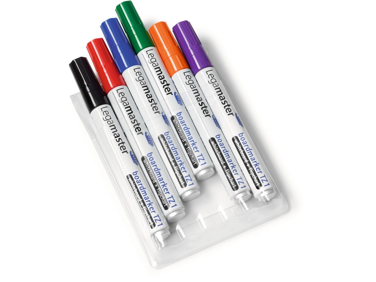 LEGAMASTER Whiteboard Marker TZ1 1,5-3mm 7-110096 6er astuccio (8713797025652)
