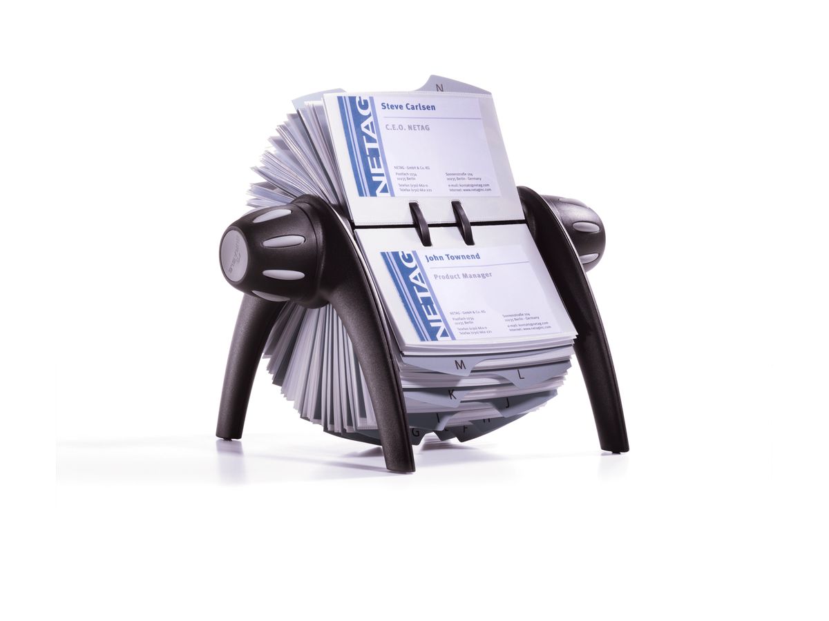 DURABLE Visifix flip 72x104mm 241701 nero 25 pezzi (4005546206356)