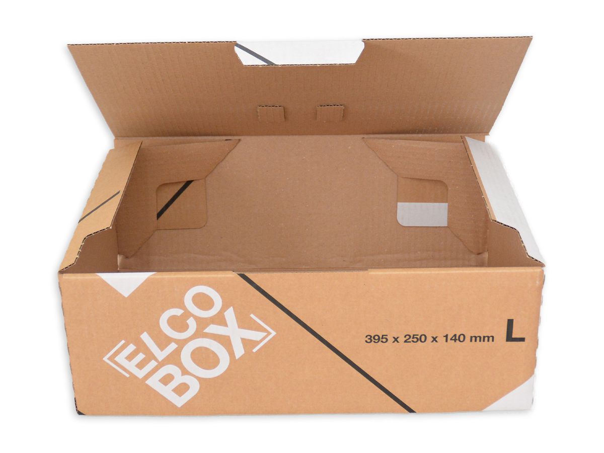 ELCO Versandverpackung L 28834.25 braun/weiss 395x250x140mm (7611722026693)