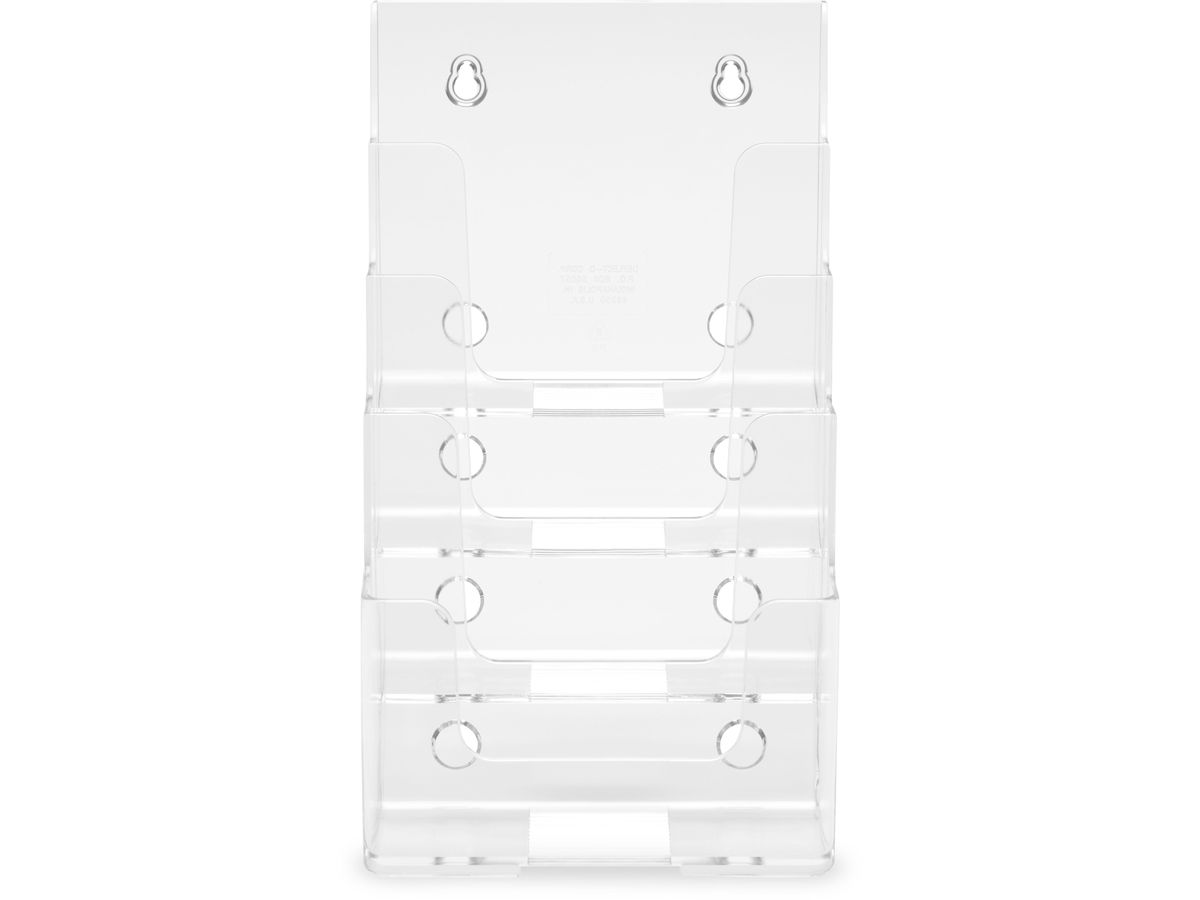 DEFLECTO Prospekthalter Docuholder A5 77901 hoch, 4 Fächer (0079916779010)