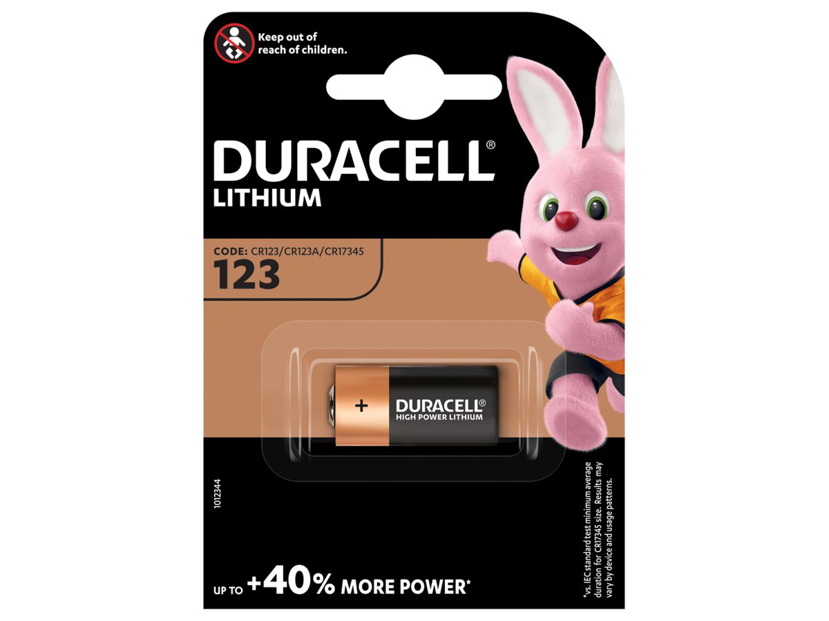 DURACELL Photobatterie Specialty Ultra Ultra 123 DL123A, EL123A, CR123A, 3V (5000394123106)