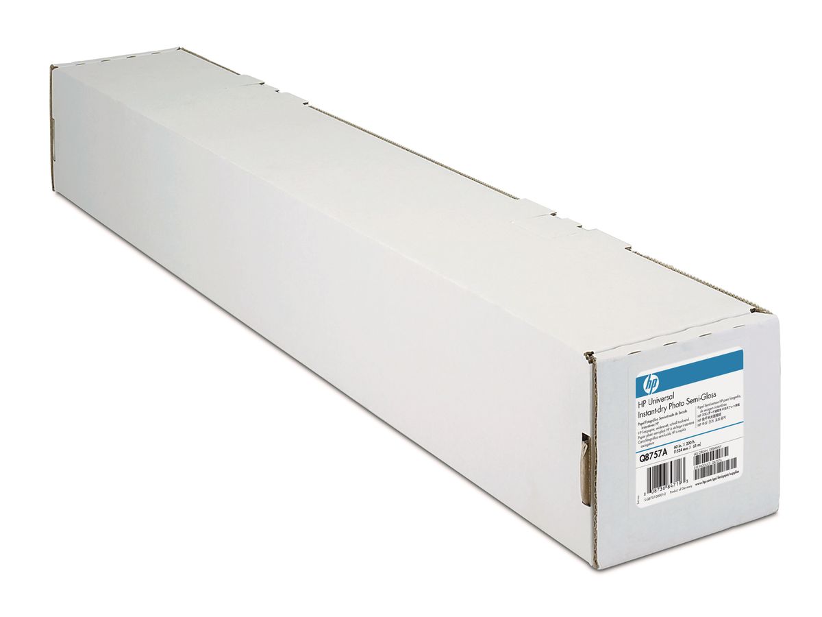 HP Photo Paper semi-glossy 61m Q8757A DesignJet Z6100 190g60 pollice (0808736847193)