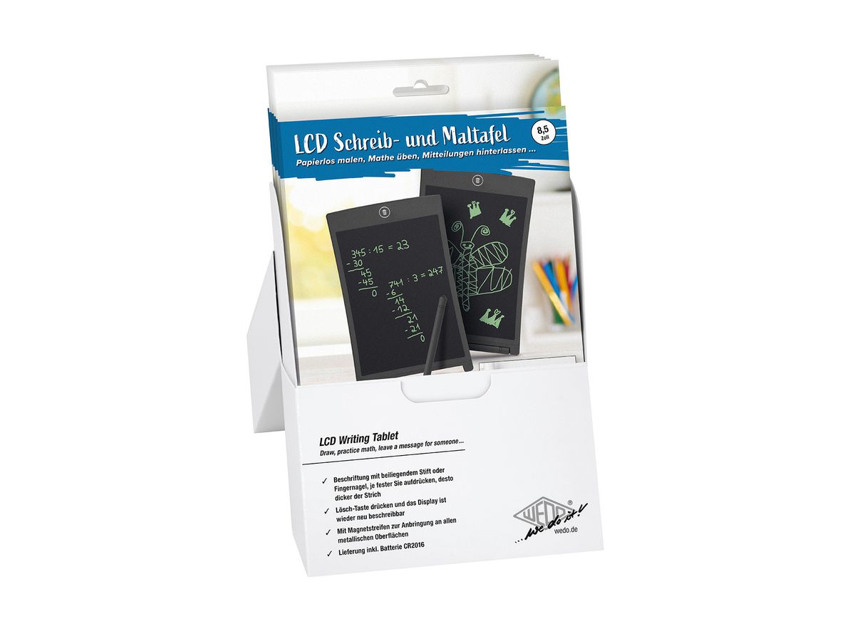 WEDO LCD Board 66908501 8.5 pouces schwarz (4003801863368)