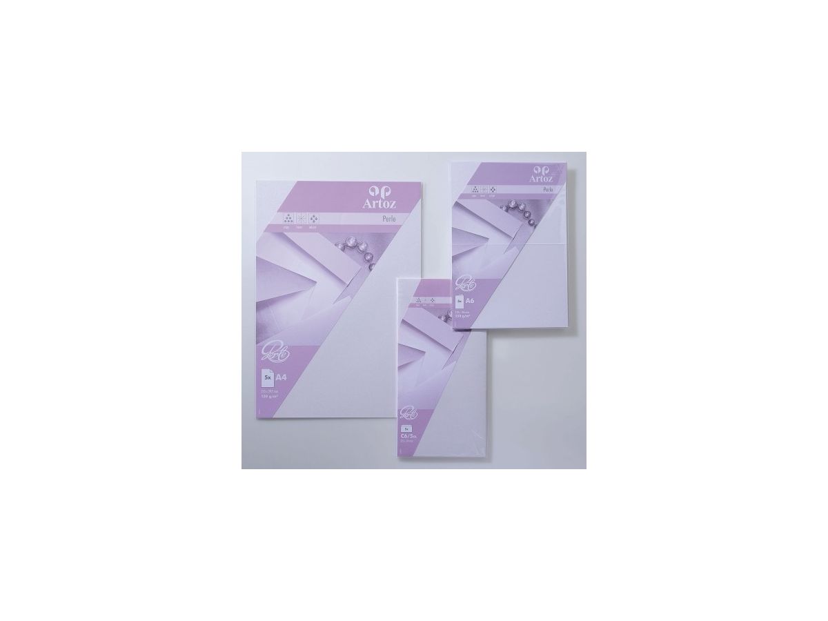 ARTOZ Buste Perle C6 118324182 120g, bianco 5 fogli (7612450534825)