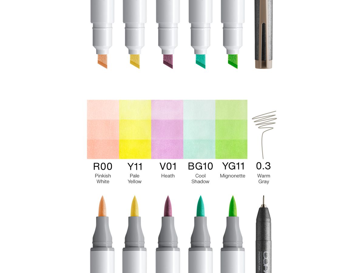 COPIC Marker Ciao Manga Set 22075597 Kawaii 6 pièces (4013695269719)