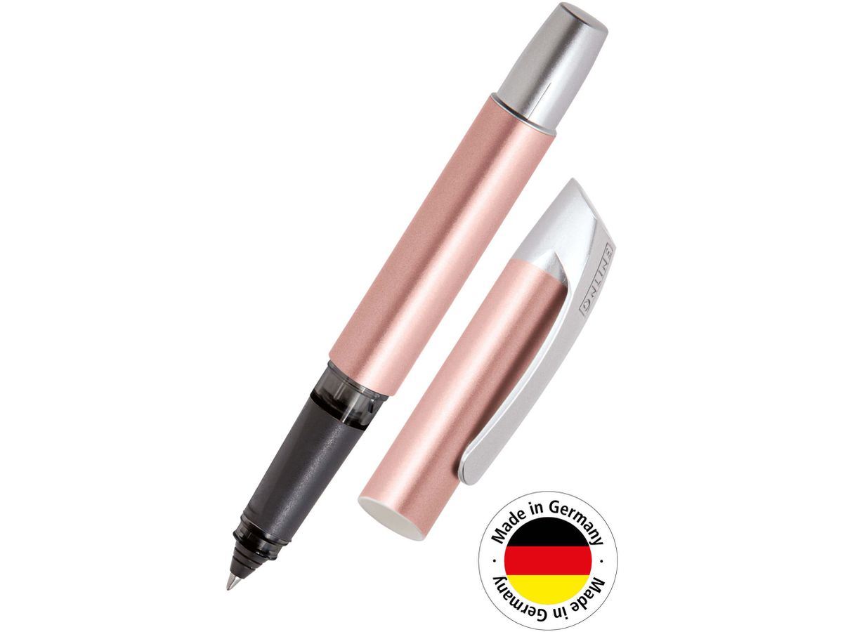 ONLINE Cartouche Rollerball 0.7mm 61328/3D Metallic Rosegold, bleu (4014421613288)