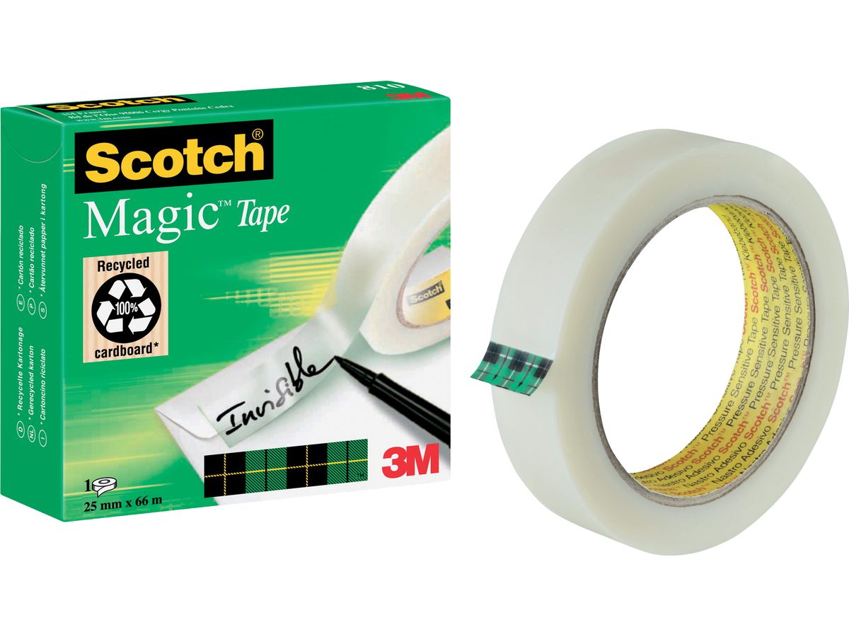 SCOTCH Magic Tape 810 25mmx66m 8102566K invisible, refill (3134375005920)
