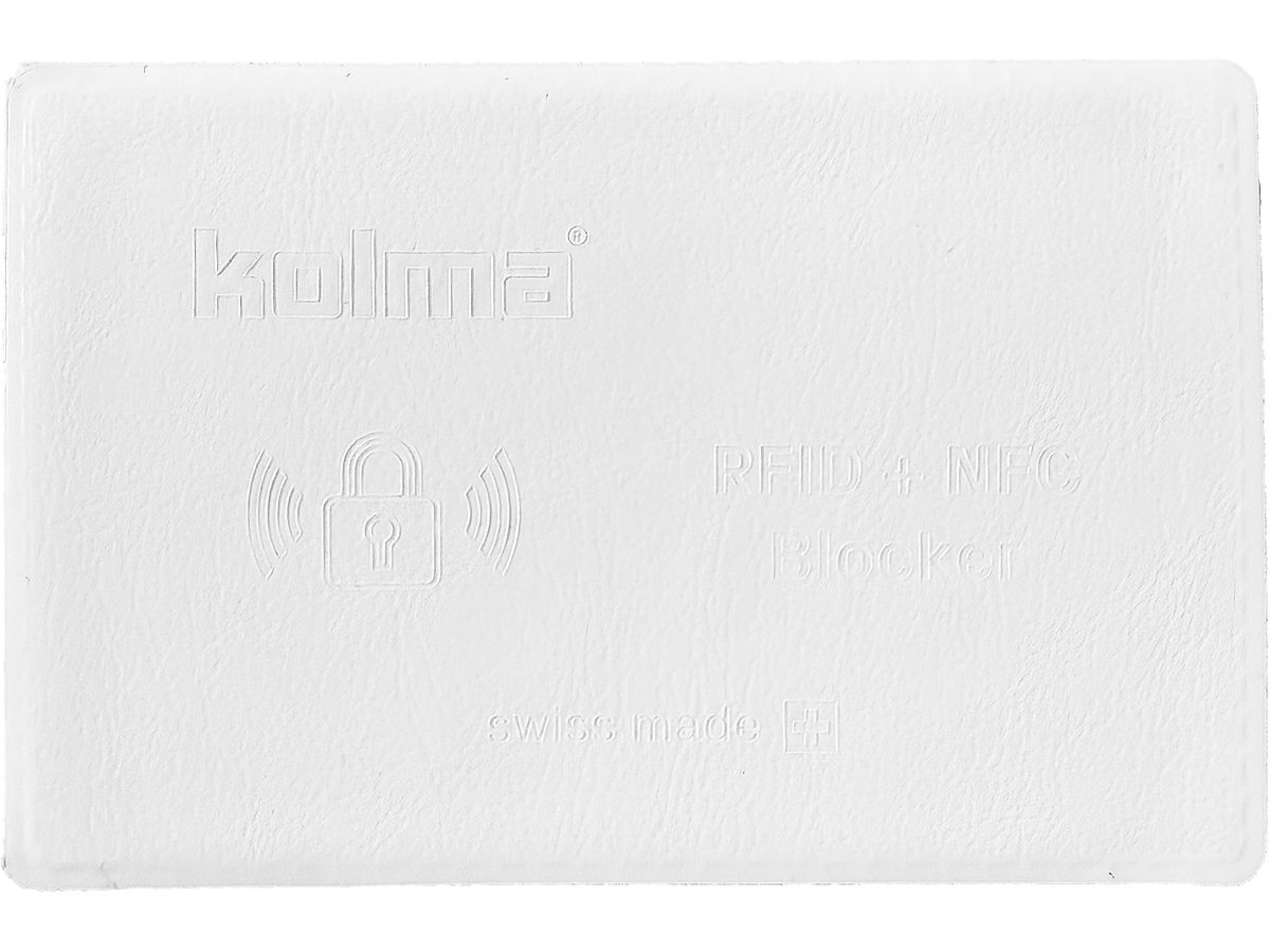 KOLMA Carta di blocco RFID 09.148.16 white 85x55mm (7611967090527)
