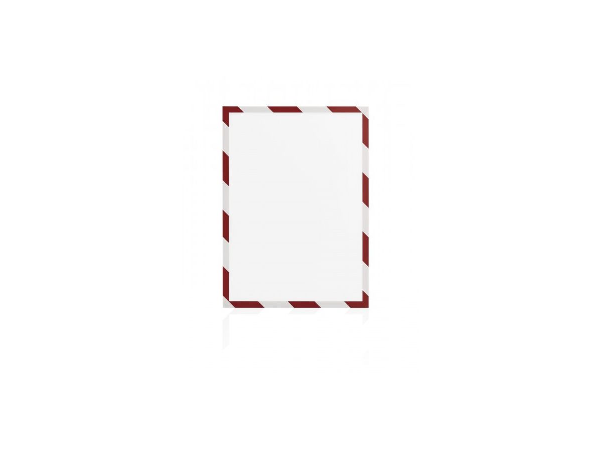 MAGNETOPLAN Cadre aimant magnetofix A4 1131446 SAFETY, rouge/blanc 5 pcs. (4013695056968)