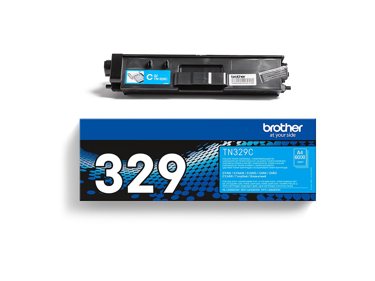 BROTHER Toner Super HY cyan TN-329C MFC-L8450CDW 6000 pages (4977766735063)