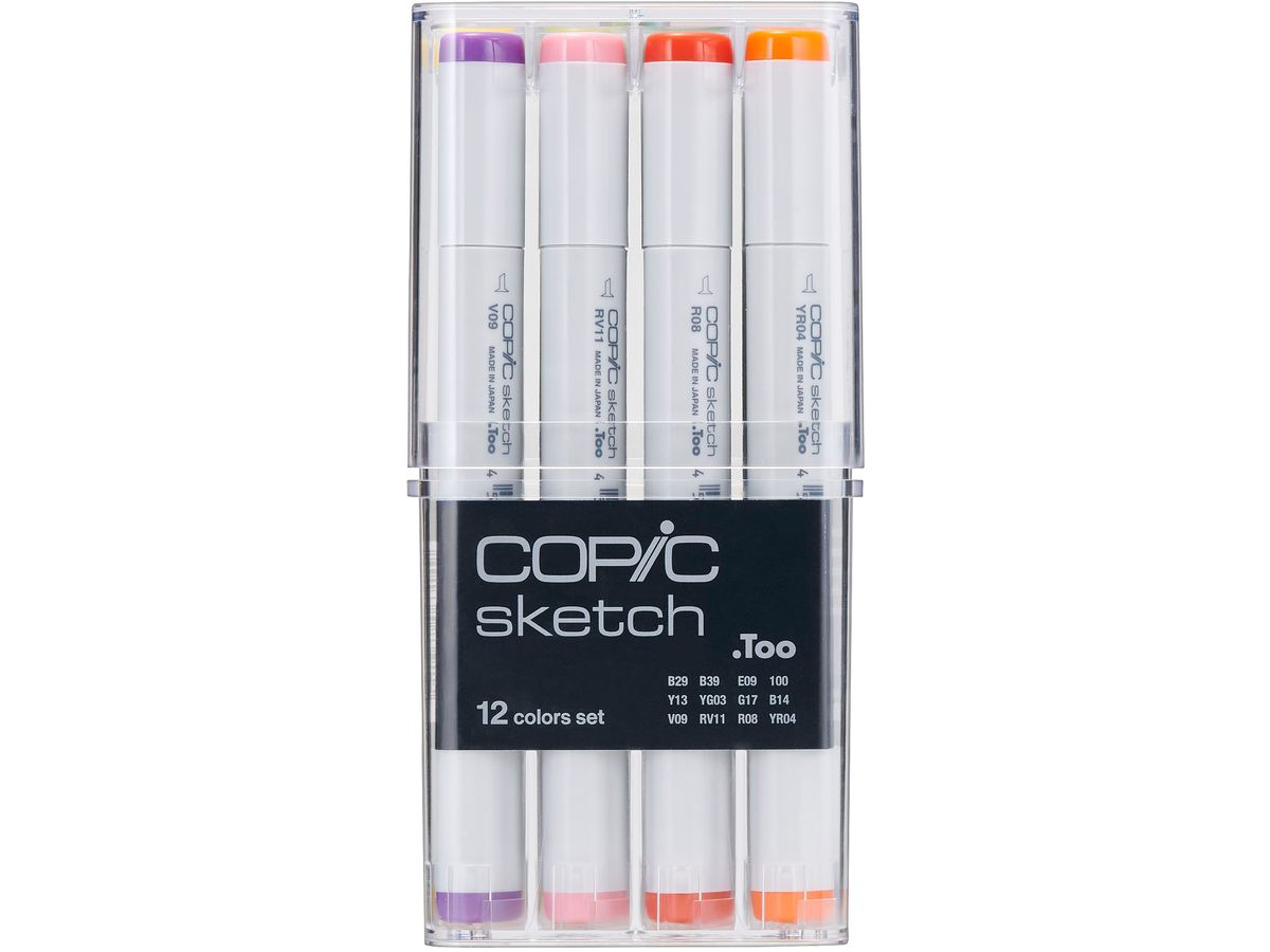 COPIC Marker Sketch 2107502 Set, 12 pcs. (4511338063149)