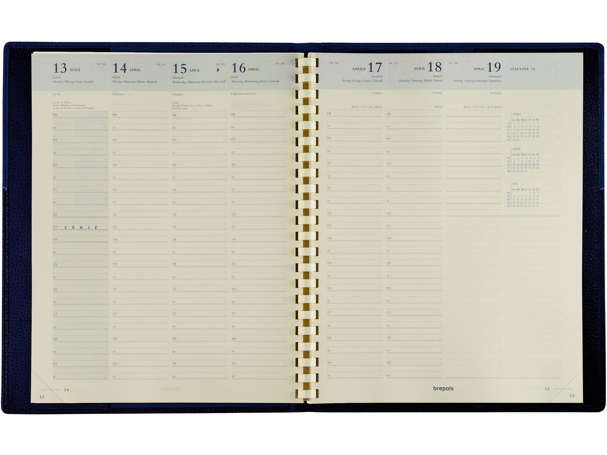 BREPOLS Agenda Omega 27 Ferrara 2026 0.234.2142 1S/2P noir 20.7x26.8cm (5412303129060)