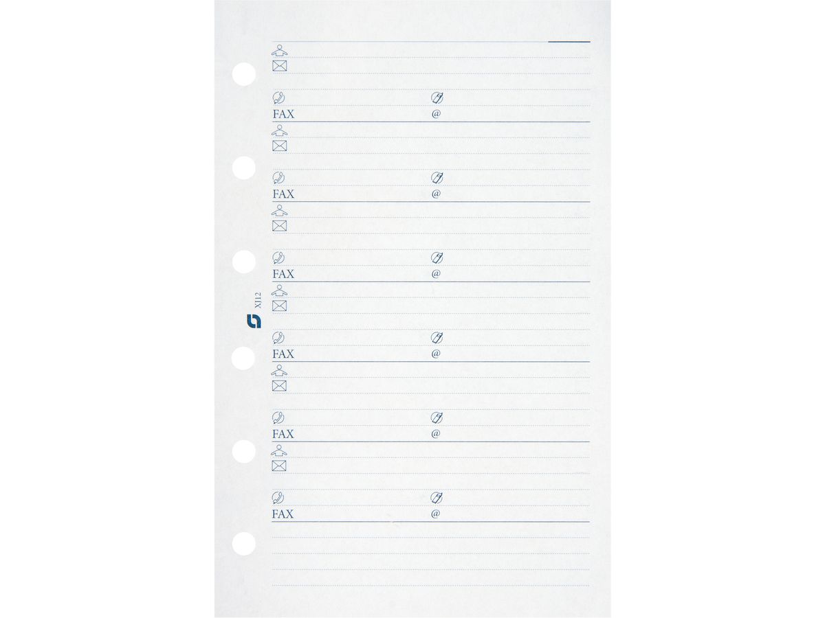 SUCCES Agenda Junior P. d'adresses 84201200U blanc 50 feuilles 8x12.5cm (8712254030116)
