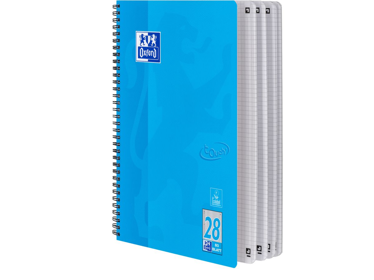OXFORD Collegeblock Touch A4+ 400086497 quadrettato 90g 80 fogli (4006140021352)