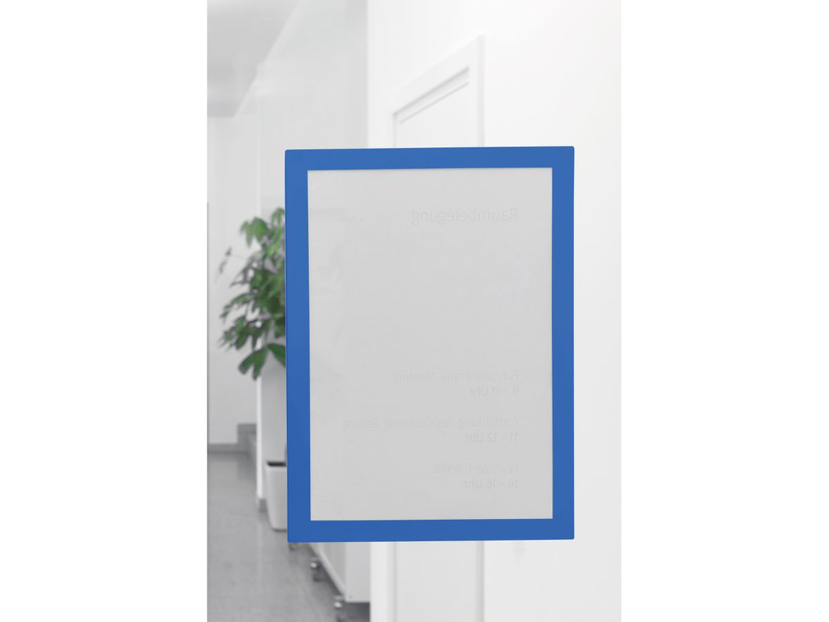MAGNETOPLAN Magnetrahmen A4 1131903 selbstklebend, blau 2 Stk. (4013695064956)