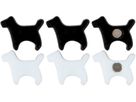 I AM CREATIVE Magnet Hund Let`s Organize 4035.53 schwarz, weiss 6 Stück (7611983215508)