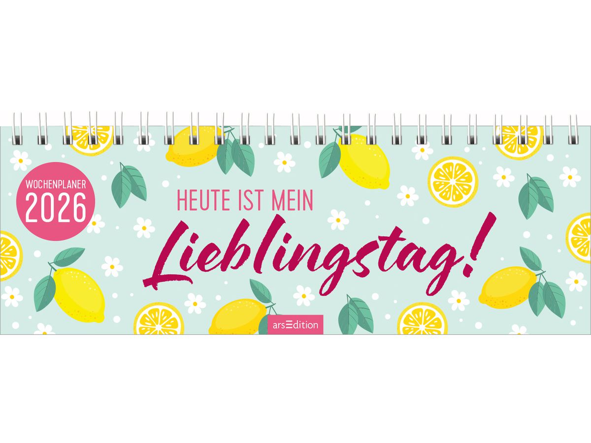 ARS EDITION Calendrier de table 2026 13572 Lieblingstag DE 29.7x11.5cm (4014489135722)