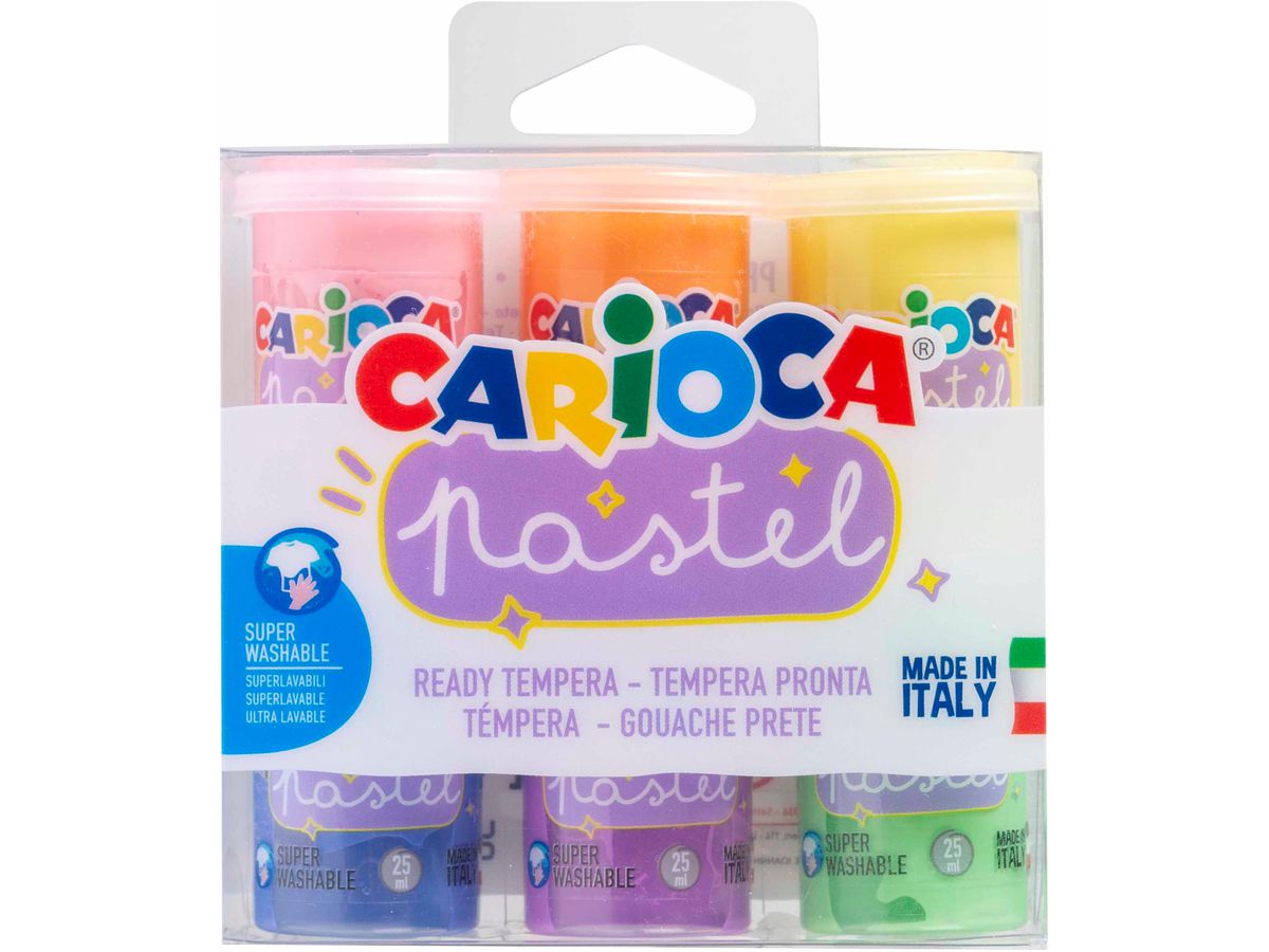 CARIOCA righello circolare Pastell 43185 6x25ml (8003511431853)