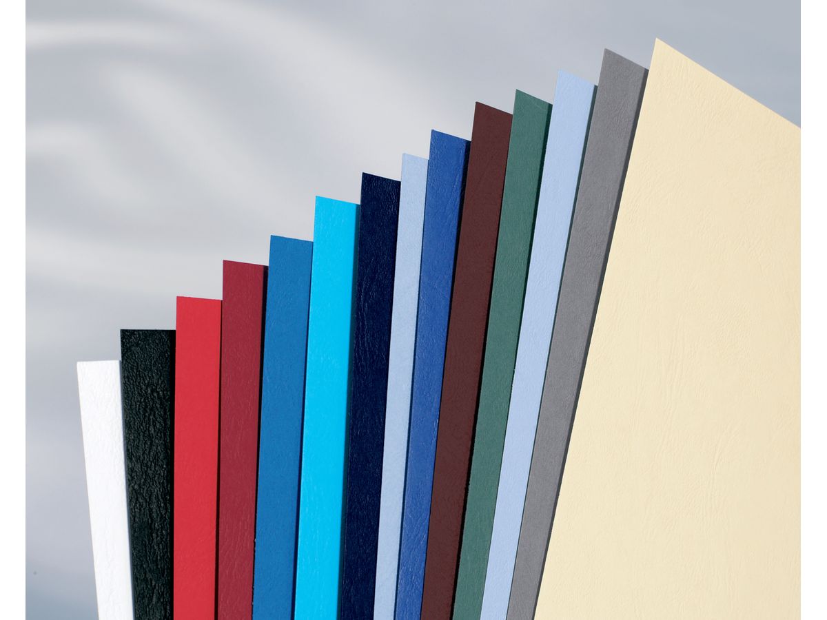 GBC Leathergrain&Hiclear Kombi A4 CR140070 weiss 50 Stück (8019152803171)