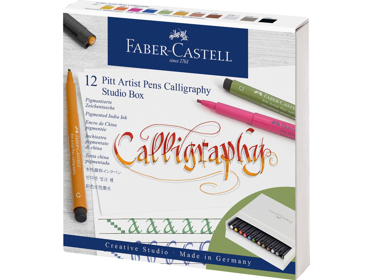 FABER-CASTELL Artist Pen Ink Pen 167512 assortis 12 pcs. (4005401675129)