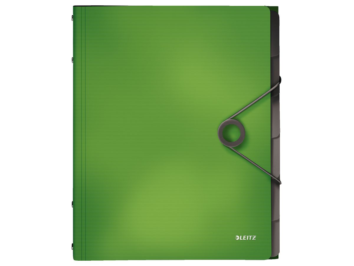 LEITZ Dossier archivio Solid PP A4 45691050 verde chiaro 6 scomp. (4002432114955)