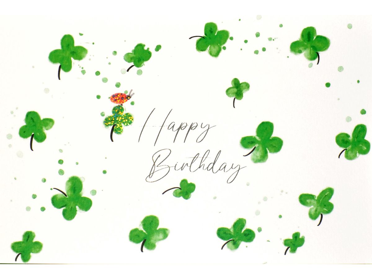 ABC Carte d'anniversaire trèfle 1120007800 B6 ()