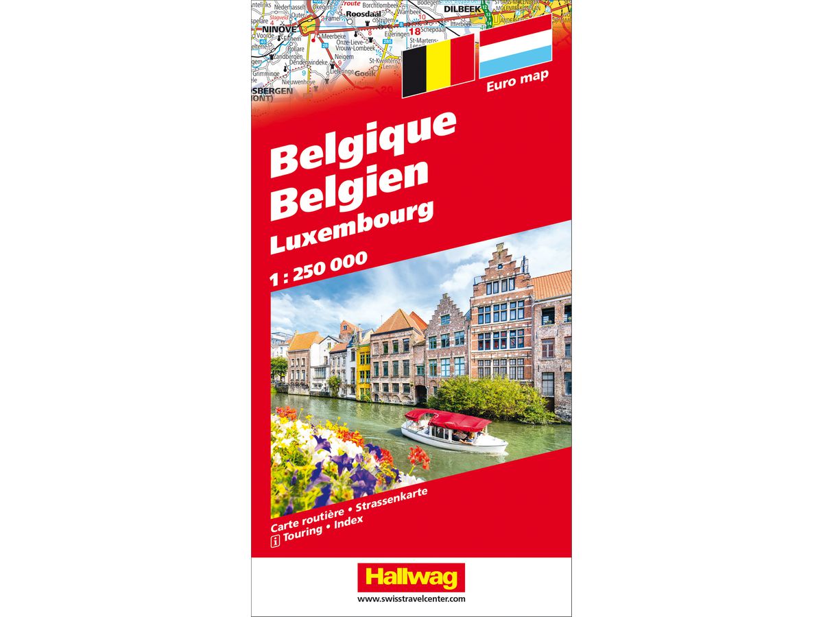 HALLWAG Carte routière 382831046 Benelux 1:250'000 (9783828310469)