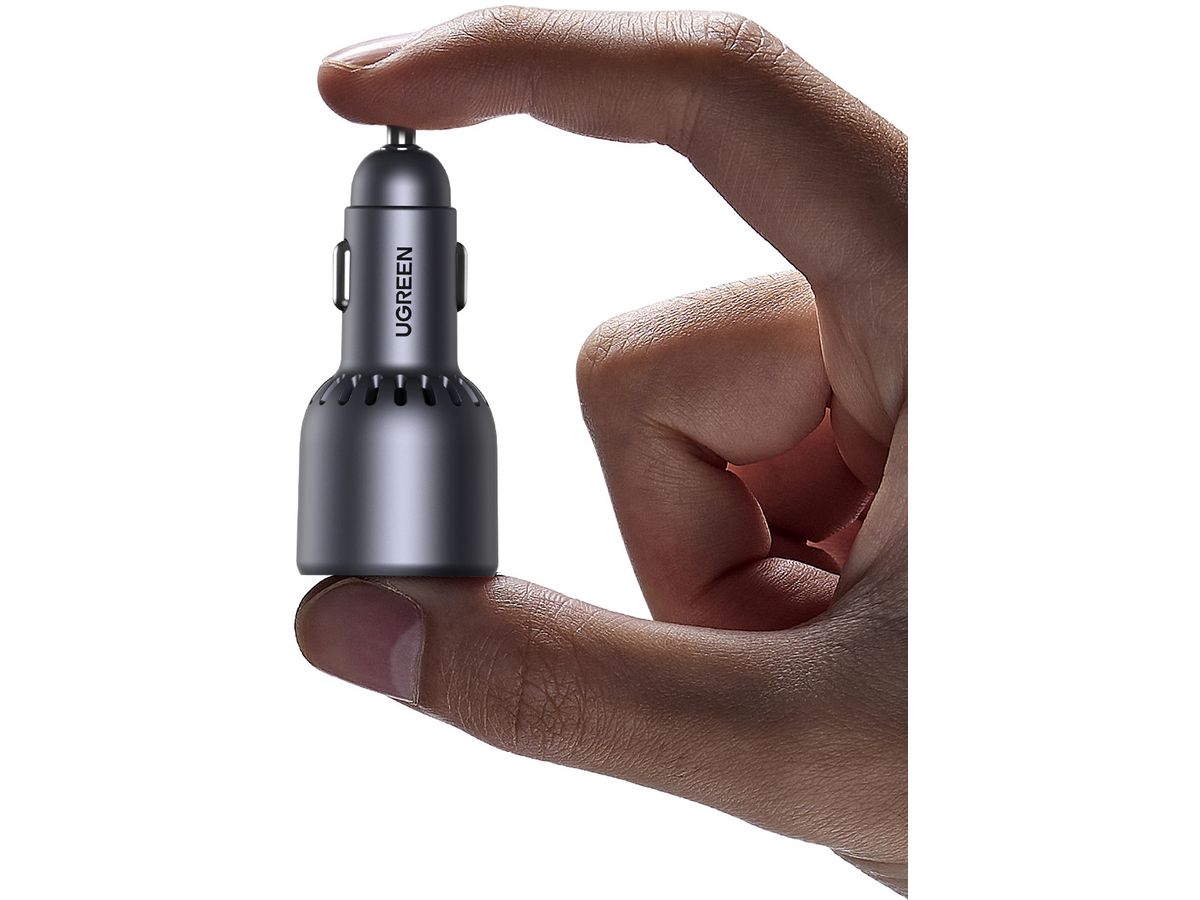 UGREEN Fast Car Charger 75W 3-Port 35024 2x USB-C, 1x USB-A (6941876230242)