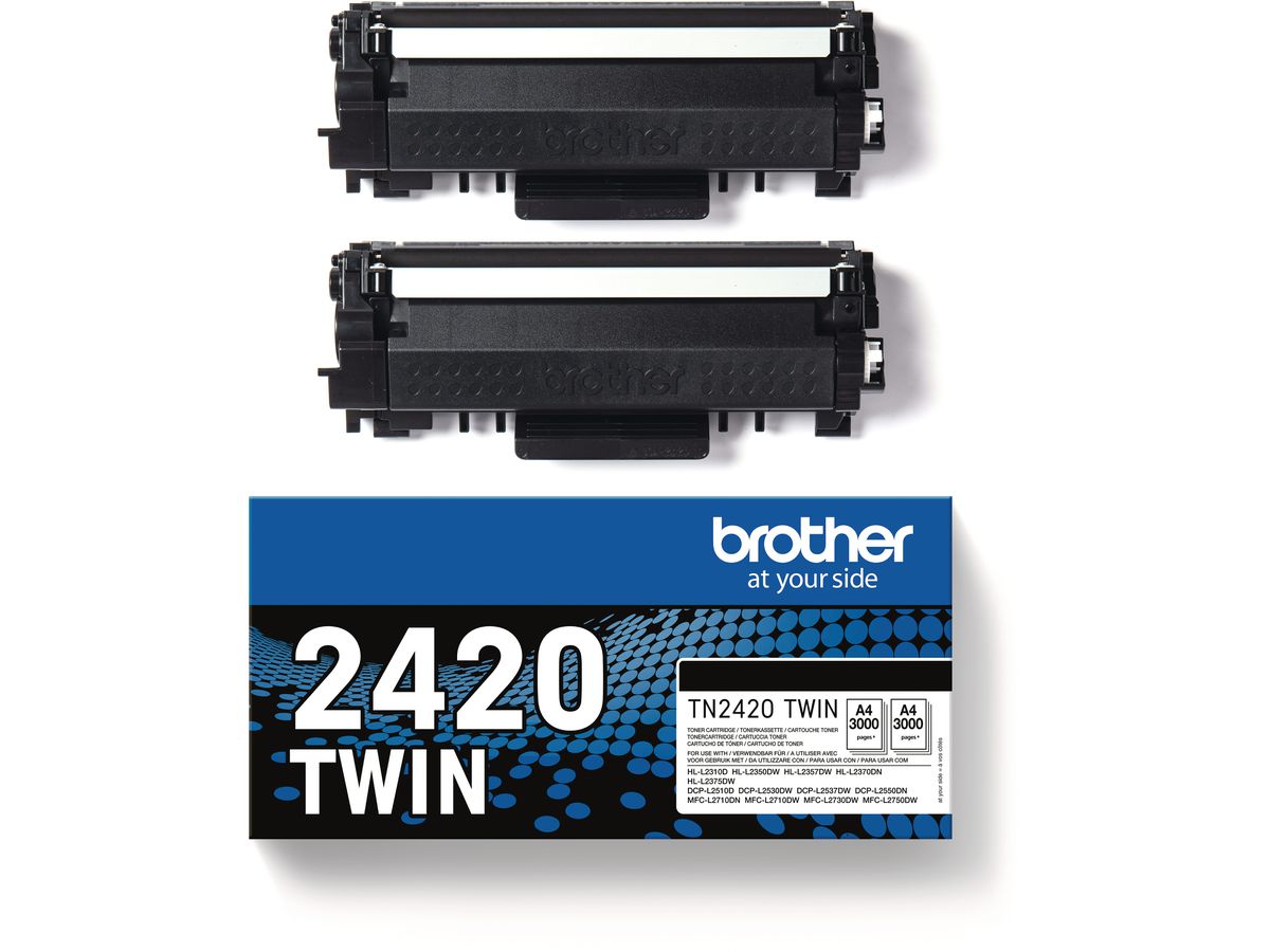 BROTHER Toner Twin Pack nero TN-2420TWIN HL-L2350/2370 2x3000 pagine (4977766812764)