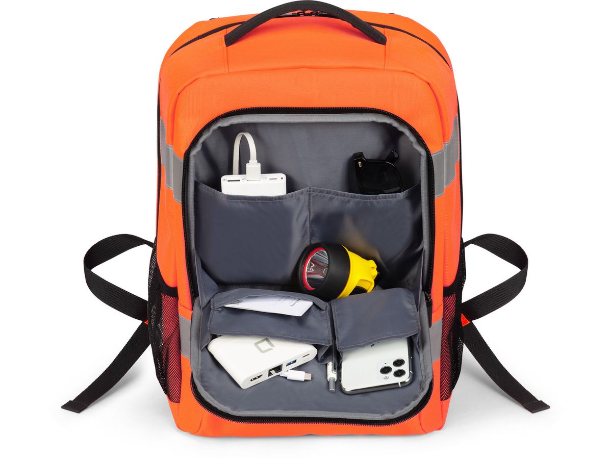 DICOTA Backpack HI-VIS Base P20471-18 24 litre Orange (7640239421561)