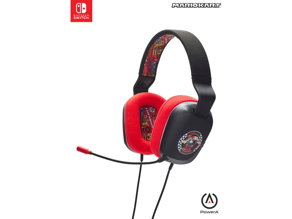 POWER A Stereo Headset NSW NSHS0398-01 Mario Kart (0617885112119)