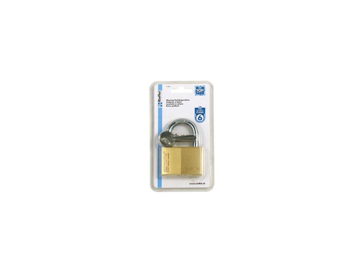 RIEFFEL SWITZERLAND Cadenas Nr.7 38mm 7/60 SB Laiton (7630010415315)