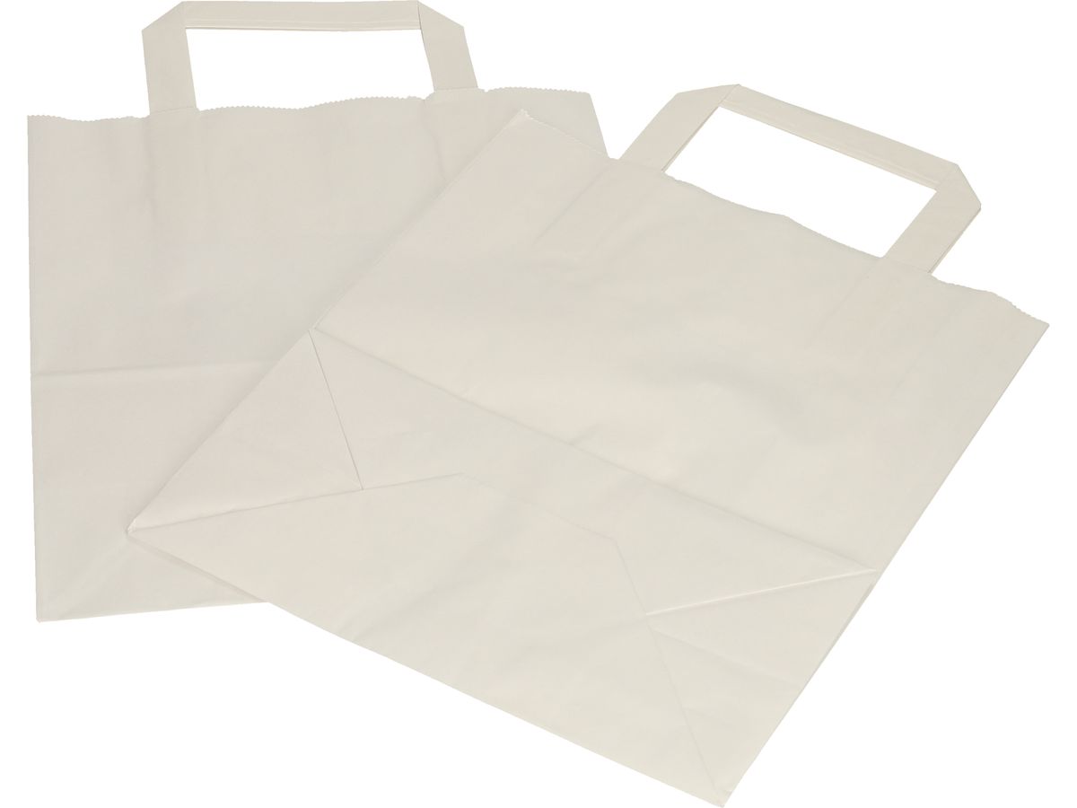 PAPSTAR Sacchetto di carta 28x22x10cm PAP86454 bianco 50 pezzi (4002911864548)