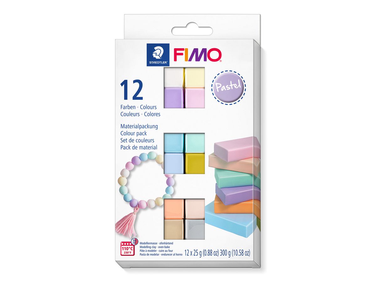 FIMO Set modellazione soft 12x25g 8023C12-3 pastel (4007817053423)