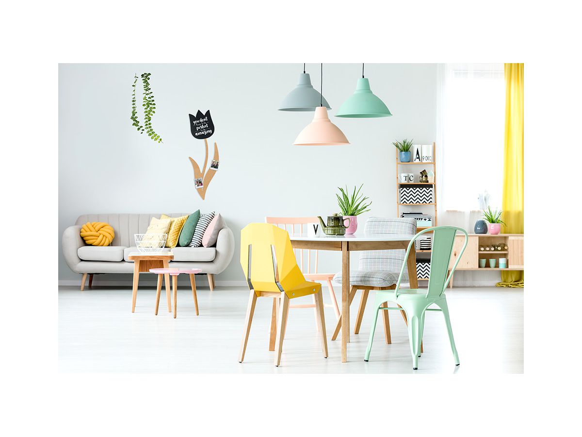 SECURIT Tableau Craie Tulip FB-CB-TULIP noir 28x15x1.5cm (8719075286494)