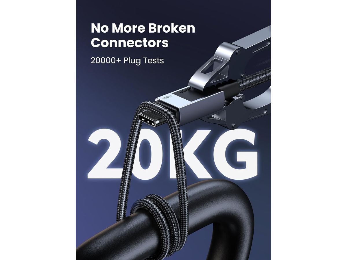 UGREEN Cable USB-C to USB-C, 100W 45065 PD,3m,Fast Charging,Grey (6941876240654)