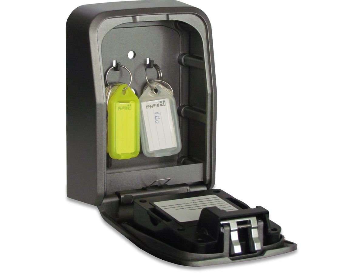 RIEFFEL SWITZERLAND Dépôt de clé 10.5x14.5x55cm KSB-ELO XL avec serrure électronique gris (7640115311566)